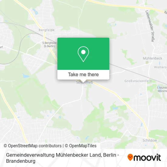 Карта Gemeindeverwaltung Mühlenbecker Land