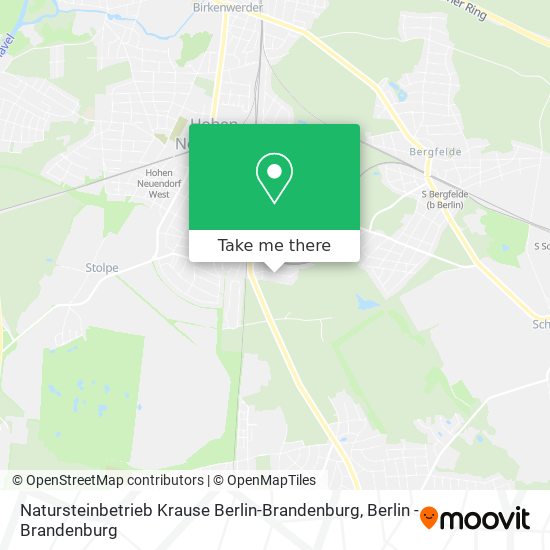 Карта Natursteinbetrieb Krause Berlin-Brandenburg