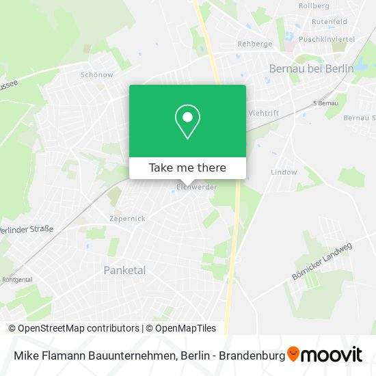 Mike Flamann Bauunternehmen map