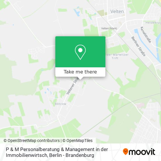 P & M Personalberatung & Management in der Immobilienwirtsch map