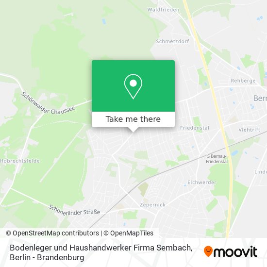 Карта Bodenleger und Haushandwerker Firma Sembach