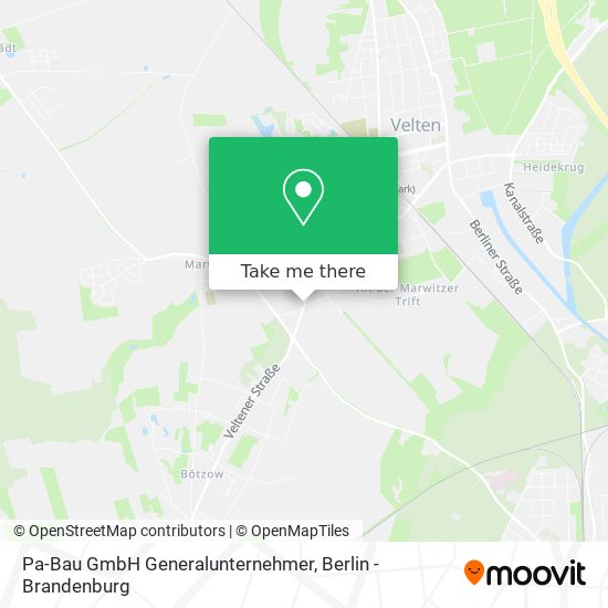 Карта Pa-Bau GmbH Generalunternehmer