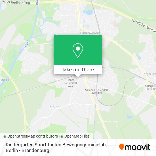 Kindergarten Sportifanten Bewegungsminiclub map
