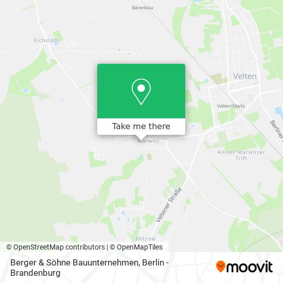 Berger & Söhne Bauunternehmen map