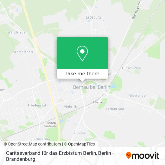 Caritasverband für das Erzbistum Berlin map