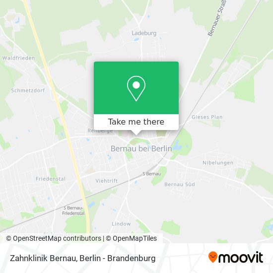 Zahnklinik Bernau map