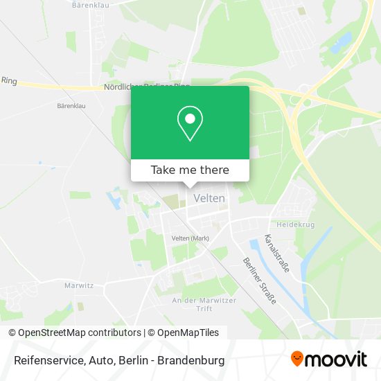 Reifenservice, Auto map