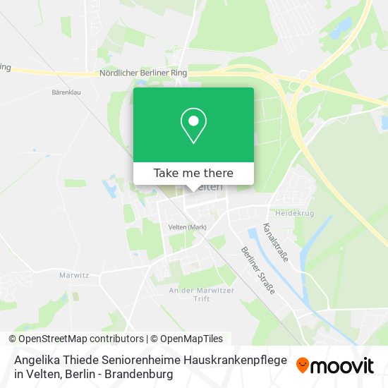 Angelika Thiede Seniorenheime Hauskrankenpflege in Velten map