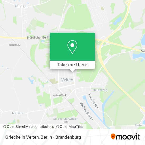 Grieche in Velten map