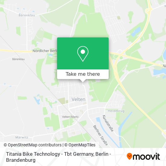 Titania Bike Technology - Tbt Germany map