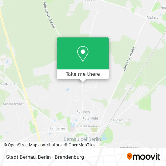 Карта Stadt Bernau