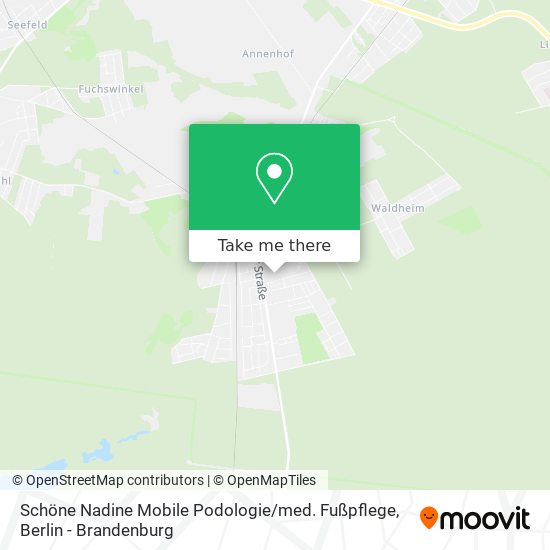 Карта Schöne Nadine Mobile Podologie / med. Fußpflege