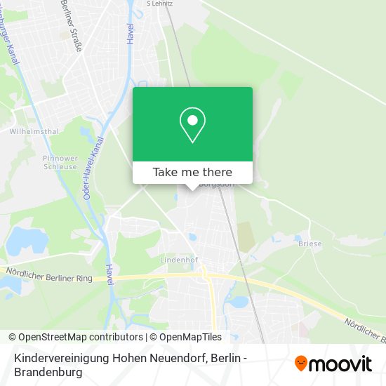 Kindervereinigung Hohen Neuendorf map