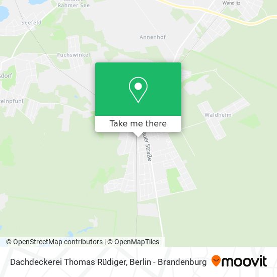 Карта Dachdeckerei Thomas Rüdiger