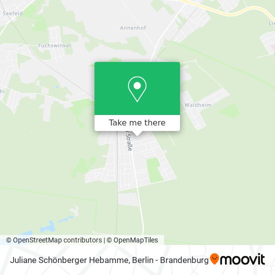 Juliane Schönberger Hebamme map