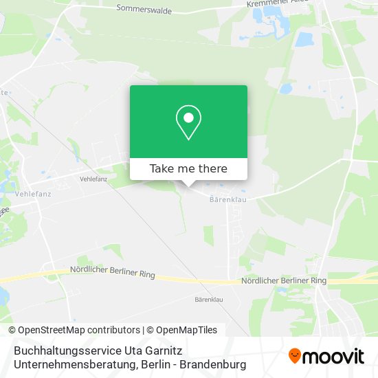 Buchhaltungsservice Uta Garnitz Unternehmensberatung map