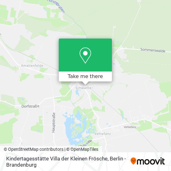 Kindertagesstätte Villa der Kleinen Frösche map