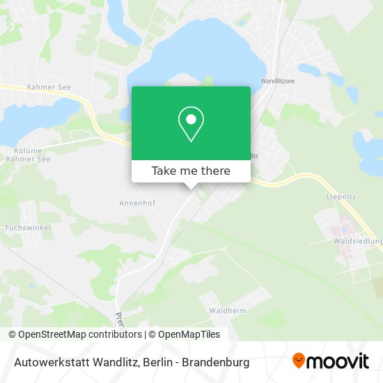 Карта Autowerkstatt Wandlitz