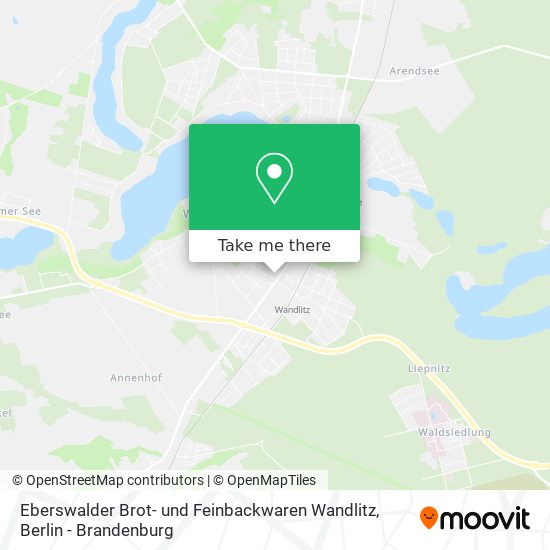 Eberswalder Brot- und Feinbackwaren Wandlitz map