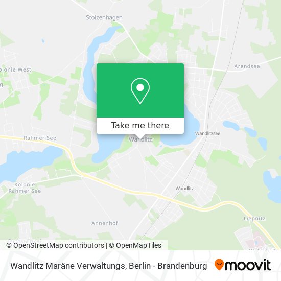 Карта Wandlitz Maräne Verwaltungs
