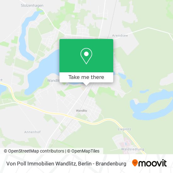 Карта Von Poll Immobilien Wandlitz