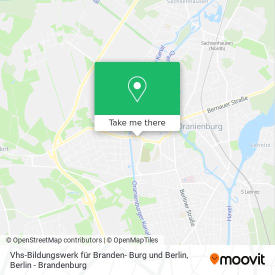 Vhs-Bildungswerk für Branden- Burg und Berlin map