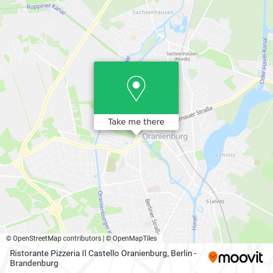 Карта Ristorante Pizzeria Il Castello Oranienburg