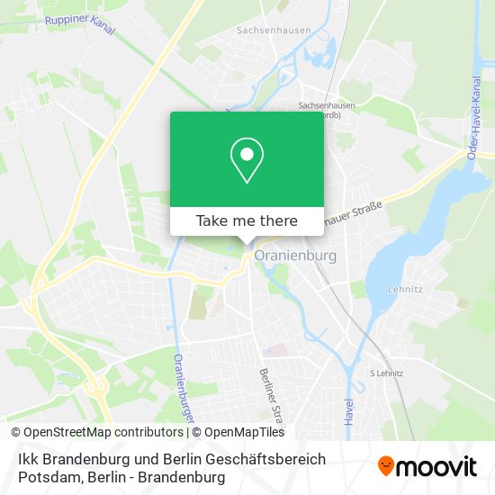 Ikk Brandenburg und Berlin Geschäftsbereich Potsdam map
