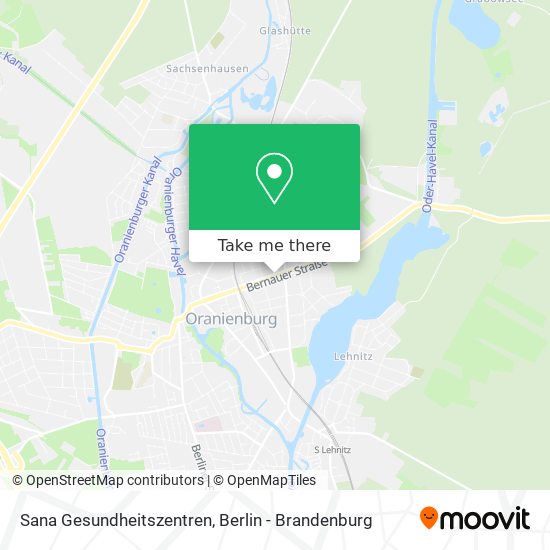 Sana Gesundheitszentren map