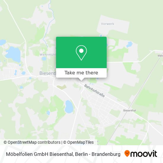 Möbelfolien GmbH Biesenthal map