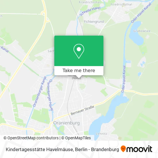 Карта Kindertagesstätte Havelmäuse