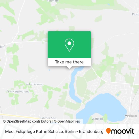 Карта Med. Fußpflege Katrin Schulze