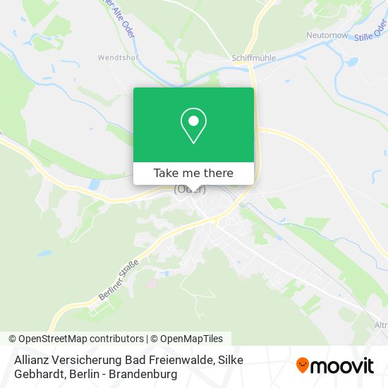 Allianz Versicherung Bad Freienwalde, Silke Gebhardt map