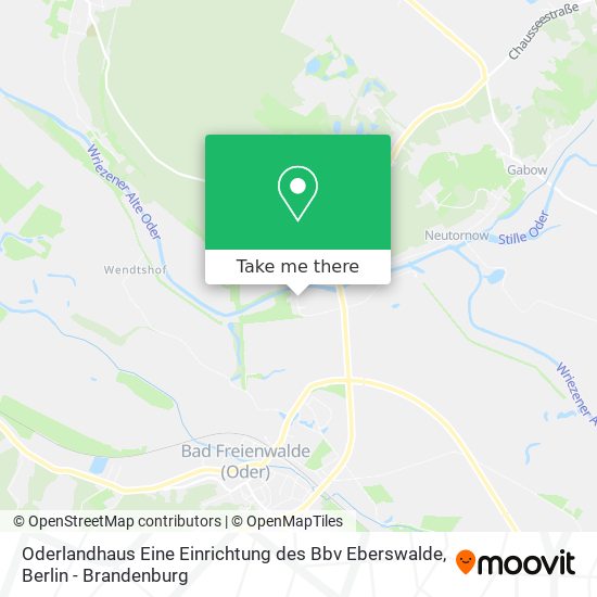 Карта Oderlandhaus Eine Einrichtung des Bbv Eberswalde