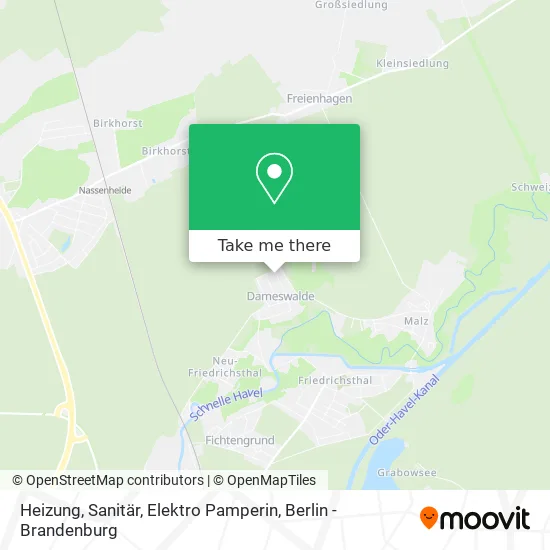 Карта Heizung, Sanitär, Elektro Pamperin