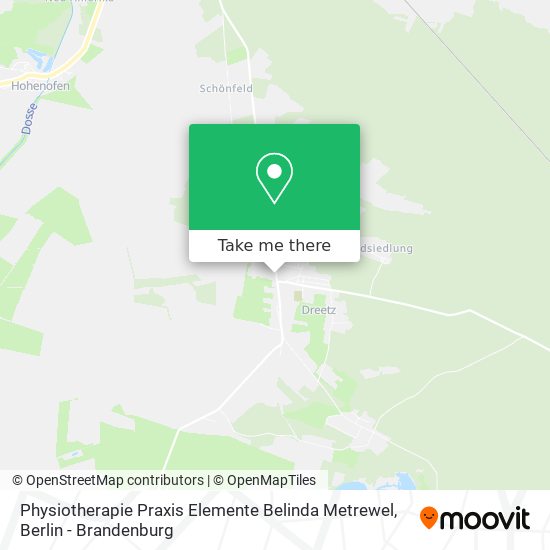 Physiotherapie Praxis Elemente Belinda Metrewel map