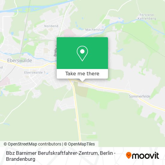 Карта Bbz Barnimer Berufskraftfahrer-Zentrum