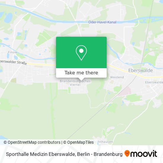 Sporthalle Medizin Eberswalde map