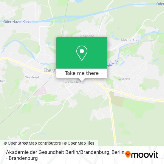Akademie der Gesundheit Berlin / Brandenburg map