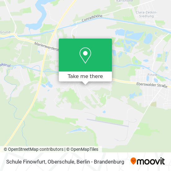 Schule Finowfurt, Oberschule map