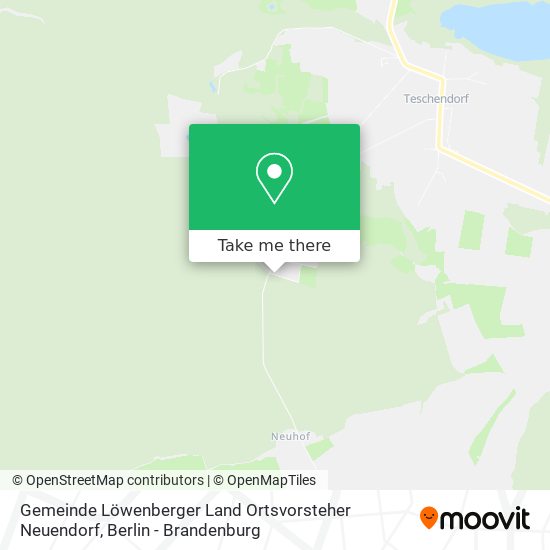 Gemeinde Löwenberger Land Ortsvorsteher Neuendorf map