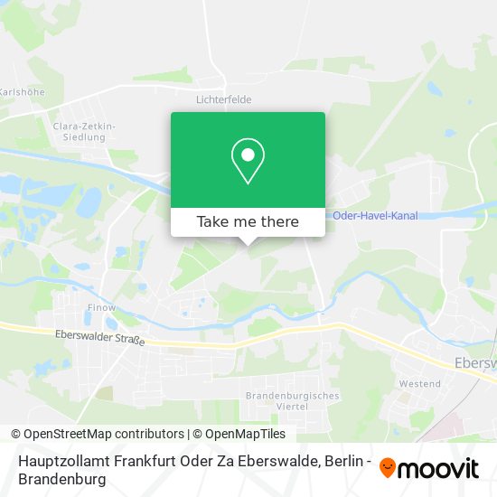 Hauptzollamt Frankfurt Oder Za Eberswalde map