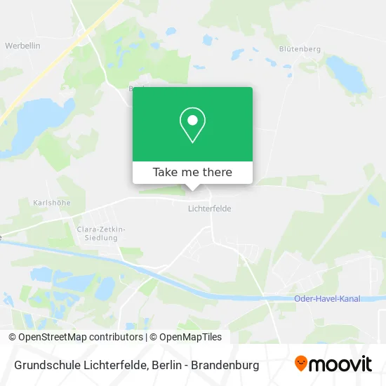 Карта Grundschule Lichterfelde