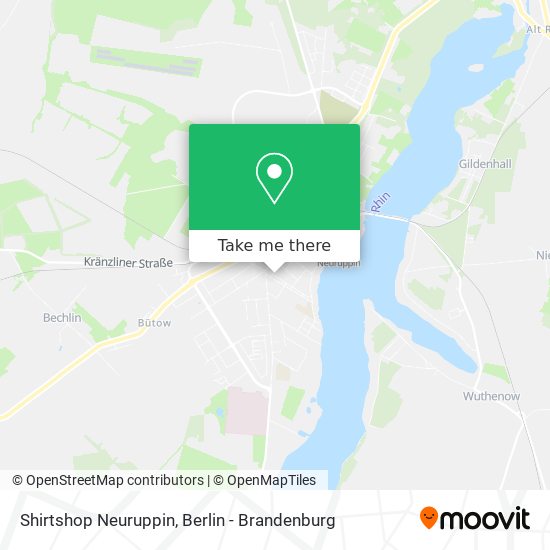 Shirtshop Neuruppin map