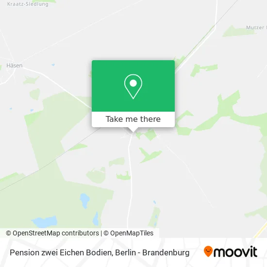 Pension zwei Eichen Bodien map