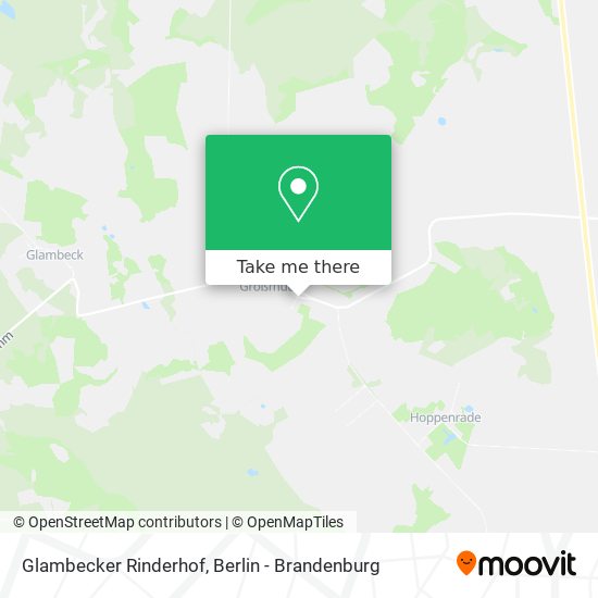 Glambecker Rinderhof map