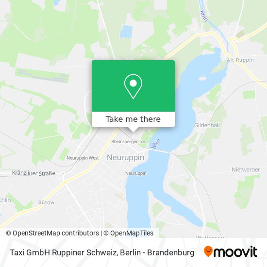 Карта Taxi GmbH Ruppiner Schweiz