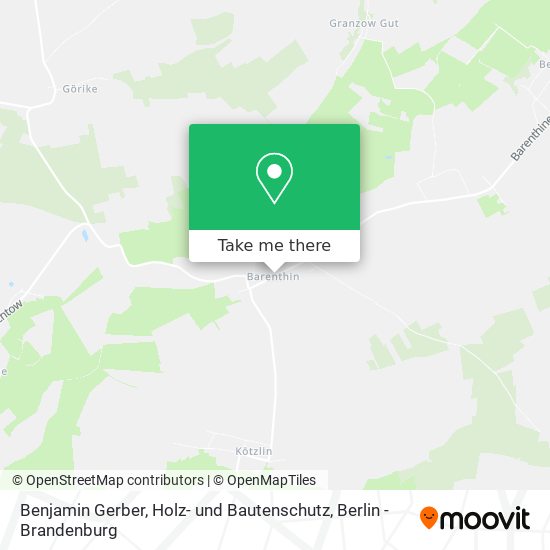Карта Benjamin Gerber, Holz- und Bautenschutz