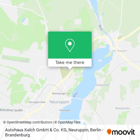 Autohaus Kelch GmbH & Co. KG, Neuruppin map