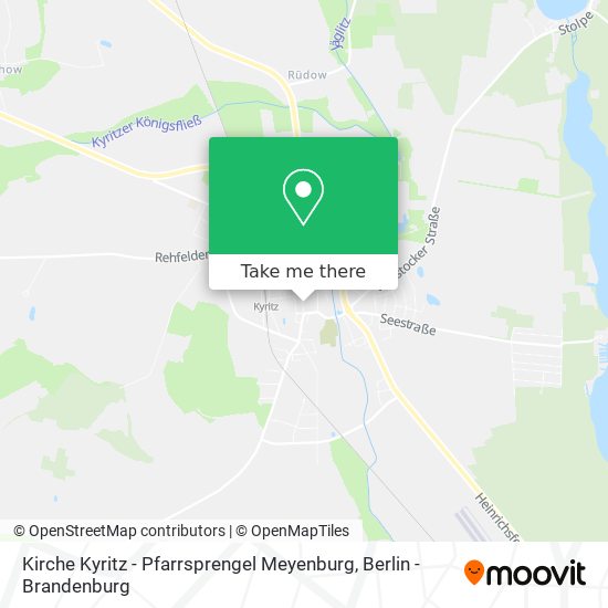 Kirche Kyritz - Pfarrsprengel Meyenburg map